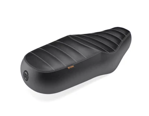 For Royal Enfield Interceptor 650 & GT 650 - "Black Deluxe Touring Dual Seat" - Picture 1 of 7