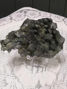 Natural Chlorine Quartz Crystal Cluster Raw Specimen - Picture 1 of 3