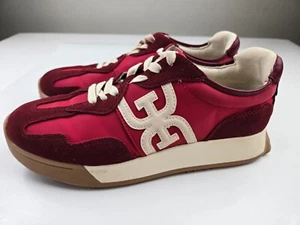 Sam Edelman Women's Langley Lace Up Sneaker, red, size 10 M - Picture 1 of 7