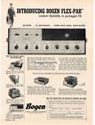 1957 Bogen Flex Pak Lx30 L330 Amplifier Vintage Ad