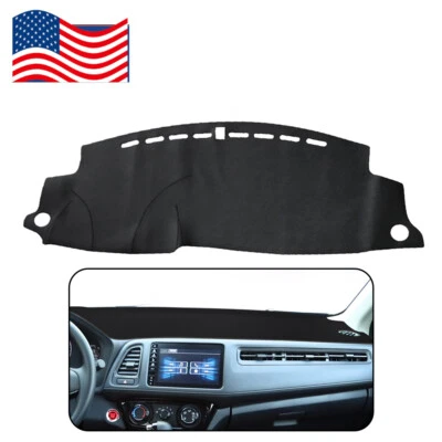 Alfombrilla de tablero negra para Honda HR-V HRV 2014-2020 alfombrilla de tablero cubierta solar tapicería Foto 1 de 4