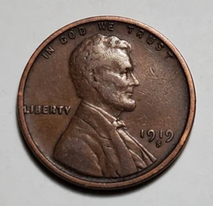 1919 S LINCOLN WHEAT PENNY #C5906 - Picture 1 of 2
