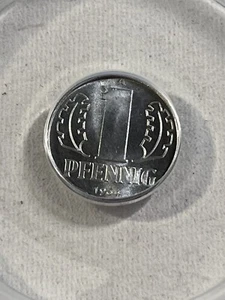 1964-A East Germany 1 Pfennig Graded MS 67 by ANACS - Picture 1 of 4