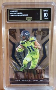 2023 Panini Select - Turbocharged #TUR-JAN Jaxon Smith-Njigba (RC) - Seahawks - Picture 1 of 2