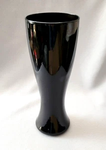 SET OF 4 VINTAGE LIBBEY BLACK AMETHYST PILSNER GLASS 22 OZ - Picture 1 of 3