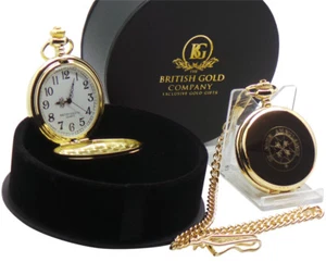 ST JOHNS AMBULANCIA BRIGADA LUJO Reloj Bolsillo Dorado y Cadena Estuche de Regalo MÉDICO - Imagen 1 de 5