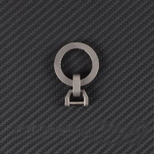 Titanium Alloy Keychain + Type D Buckle  , EDC Hanging Car Keychain Buckle Tool - Picture 1 of 9