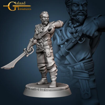 Spade da disegno - Pirate Crew / Swashbuckler - Galaad Miniatures - Fantasy D&D
