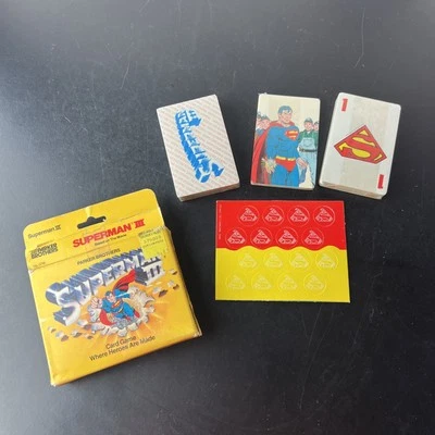 Vintage 1982 Superman III 3 Movie Box Card Game Parker Bros - Image 1 of 4