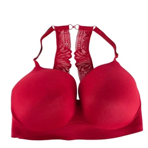 Victoria's Secret unglaublicher roter BH 34DDD Racerback Spitze kabellos sexy bequem - Bild 1 von 9
