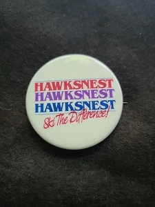 Spilla vintage Hawksnest stazione sciistica pulsante pinback Seven Devils NC - Foto 1 di 4