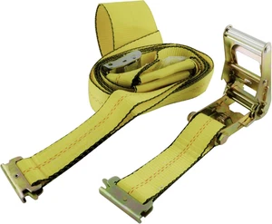 8314 3500 Lb. E-Track Adjustable Tire Basket Strap with Cam Buckle and Ratchet - Picture 1 of 2