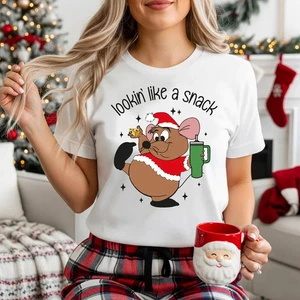 Camiseta Blanca Navidad Disney Lookin Like A Snack Gus Gus - Imagen 1 de 4