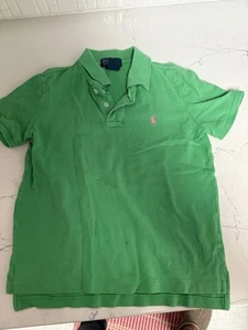 Ralph Lauren Kids Bright Green Polo Size 7 - Picture 1 of 4