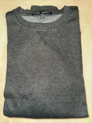 ROBERT BARAKETT HOMBRE GRIS CUELLO REDONDO JERSEY SUÉTER TALLA PEQUEÑA $99 Foto 1 de 4