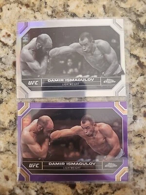 2 2024 Topps Chrome UFC Negative Purple Refractor #52 Damir Ismagulov - Image 1 of 4
