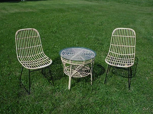 Stuhl und Tisch Rattan - Bild 1 von 1