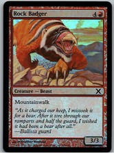FOIL Rock Badger | MtG Magic 10th Edition | English | NM