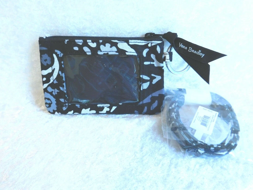 CONJUNTO DE ESTOJO E CORDÃO VERA BRADLEY ZIP ID U-PICK COR/PADRÃO CHAVE CRACHÁ IDENTIFICAÇÃO NOVO COM ETIQUETAS - Imagem 1 de 1