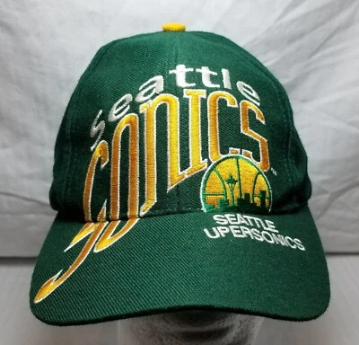 Limited Edition Vintage # ERROR Seattle SuperSonics Snapback Cap Hat Sonics NBA - Image 1 of 4