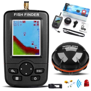 Profi Echolot Fischfinder Sonar Detektor mit Dot Matrix Attraktive Lampe 100M - Bild 1 von 16