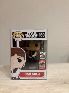 Funko Pop #169 - Han Solo 2017 Galactic Convention exclusive 40th ann. /W Case - Imagen 1 de 6