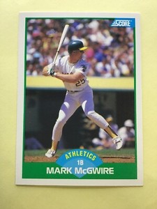 1989 Score #3 Mark McGwire Oakland A's  NM-MINT 562