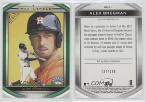 2019 Topps Gallery Masterpiece Green /250 Alex Bregman #MP-11