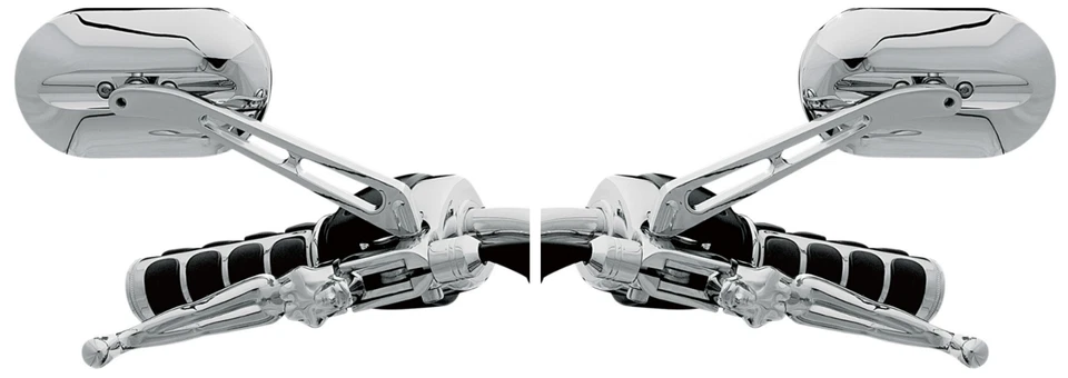 ESPEJOS RETROVISORES KURYAKYN MAGNUM CABEZA DE PALA HARLEY DYNA SOFTAIL SPORTSTER TOURING Foto 1 de 1