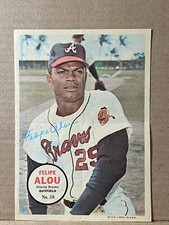 1967 No. 30 FELIPE ALOU Topps Pin-Ups Poster Atlanta Braves EX