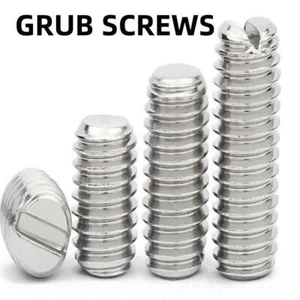 JUEGO TORNILLOS GROB PUNTA COPA RANURADO ACERO INOXIDABLE M2 M3 M4 M5 M6 M8 M10 A2 - Imagen 1 de 10