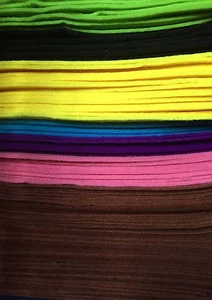 Thick Felt Quality craft sewing fabric A4 sheet FQ / metre 3mm blended wool - Picture 1 of 2