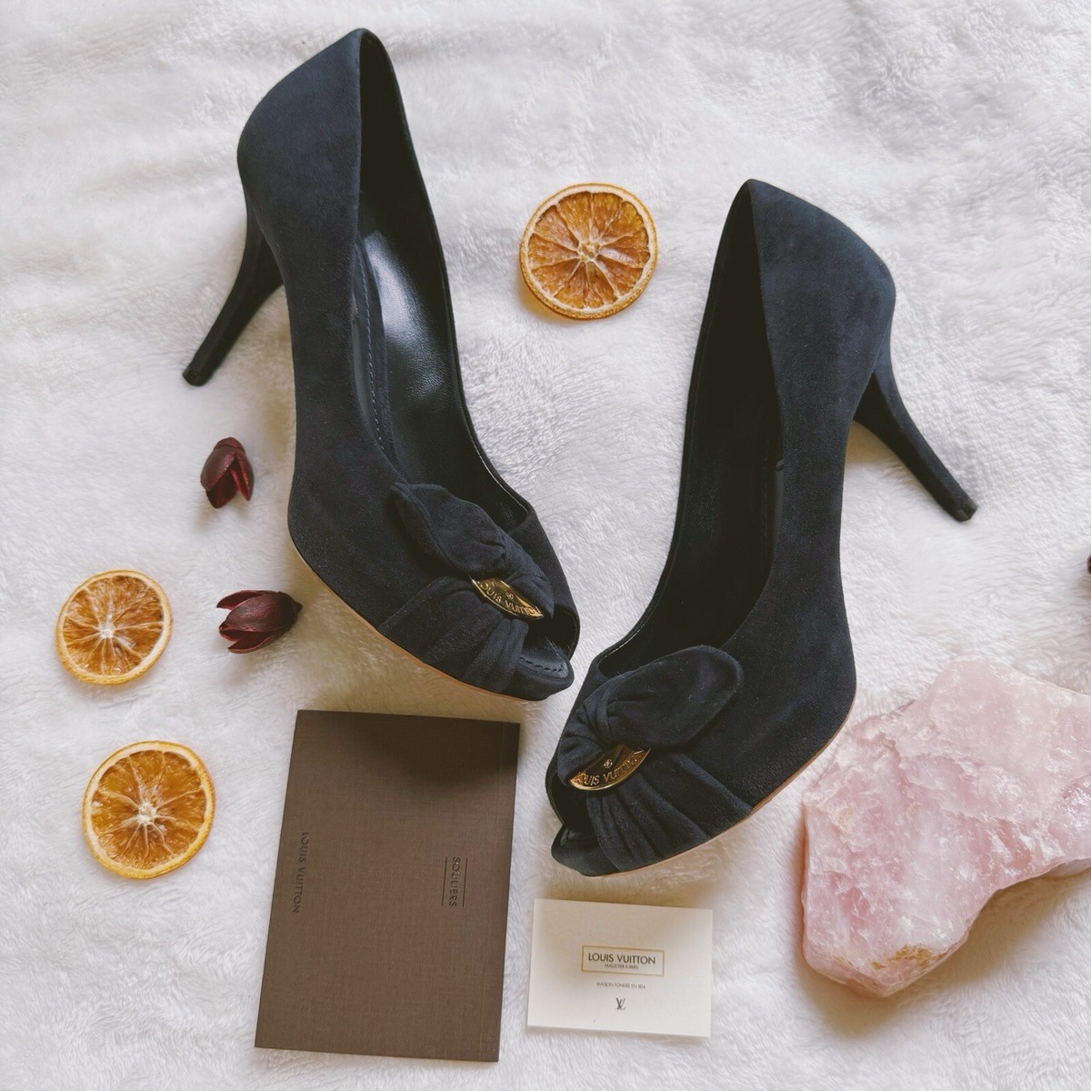 Louis Vuitton Suede High (3-3.9 in) Heel Height Heels for Louis Vuitton Suede High (3-3.9 in) Heel Height Heels for