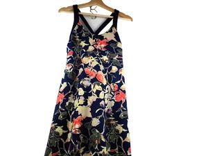 Patagonia Floral Stretch Sporty Halter Cross Back Dress Size M - Picture 1 of 16