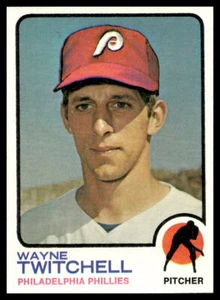1973 Topps #227 Wayne Twitchell Philadelphia Phillies casi nuevo-como nuevo o mejor - Imagen 1 de 2