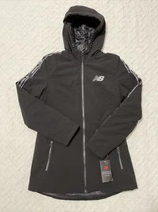 New Balance Damen Hoodie schwarze Jacke mit durchgehendem Reißverschluss, Größe M - Bild 1 von 12
