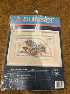Sunset Counted Cross Stitch Kit Southwest Still Life Unopened - Picture 1 of 2