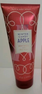 Bath & Body Works Winter Candy Apple crema corpo ultra karitè 8 once nuova - Foto 1 di 3