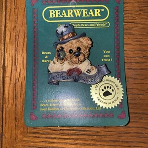 Boyds Bearwear Bears & Friends PIN Sammlung Onkel Elliot die Kopfbohne Neu aus altem Lagerbestand Neu in Verpackung - Bild 1 von 9