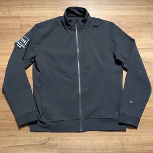 Lululemon Sojourn Jacket Men’s XL Black Full Zip Warpstreme Company Logo - Picture 1 of 10