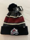 47 Brand Knit Pom Beanie - NHL Hockey Colorado Avalanche NWT Winter Hat NWT OSFA