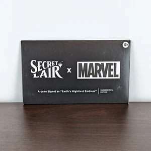 MTG Secret Lair x Marvel Arcane Signet Earth's Mightiest Emblem FOIL Promo Card - Picture 1 of 3