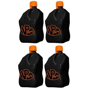VP Racing Fuels-3852 Motorsport Container V-Twin Sq. - Black/Orange, 4 Pack - Picture 1 of 2