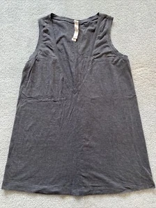 Lululemon Women’s Grey Sleeveless Loose Cotton Boyfriend Top - 6 US / 10 AUS - Picture 1 of 5