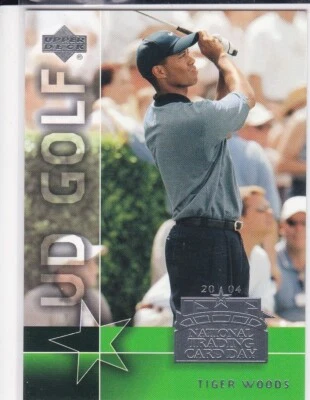 TIGER WOODS 2004 UD Golf UPPER DECK NTCD National Trading Card Day LE! - Image 1 of 2
