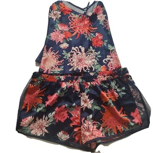 Bras N Things Short cami pyjamas Size 16 satin floral native mother's day - Picture 1 of 3