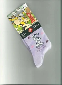 Idefix Petite Canaille Lavendel Socken Kinder Größen Made in France Asterix - Bild 1 von 1