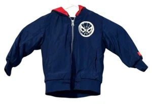 Boy's Marvel Spiderman Jacket Red and Blue Hooded Coat Size 3T Character Hood - Picture 1 of 12