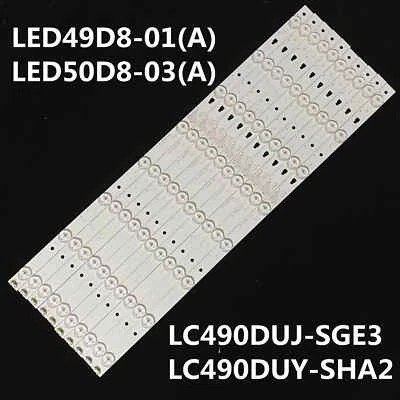 NEW LED BACKLIGHT KIT LT-49C550 (10PCS)  LC490DUJ-SGE3 LC490DUY-SHA2 LED49D8-01 - Image 1 of 3