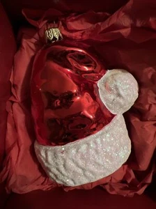 Weihnachtsschmuck mundgeblasene Glas Nikolausmütze Sammlerstück Made in Poland - Bild 1 von 7
